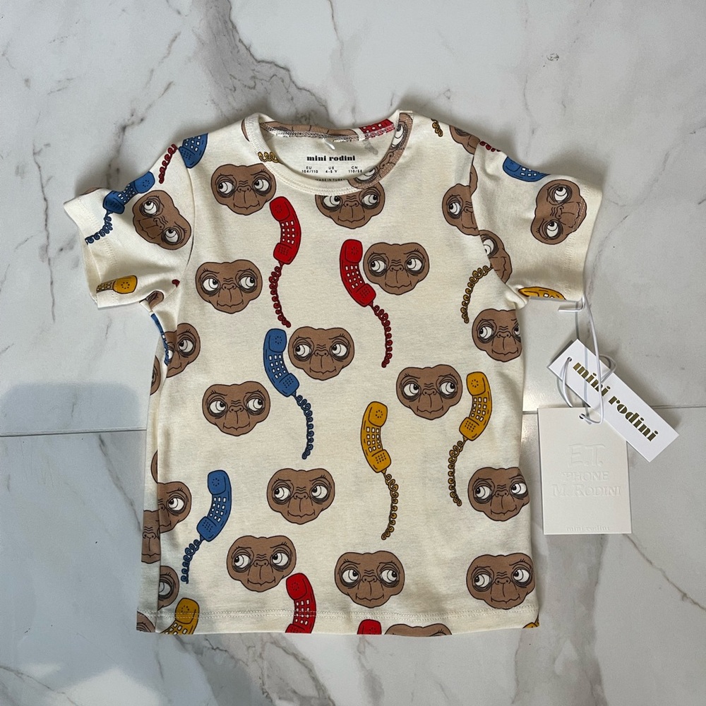 Mini Rodini E.T. T shirt size 4-5 unisex